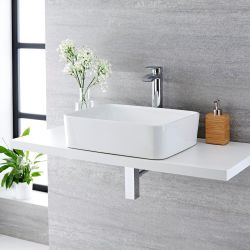 480x370mm Rectangular Ceramic Counter Top Basin