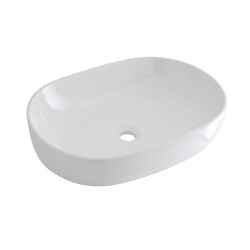HR Otterton -Oval Counter Top Basin with Mirage Wall Mounted Basin Tap