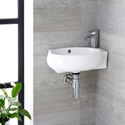 400x280 Ceramic Wall Hung Counter Top Basin