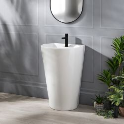 Milano Axton - Modern Freestanding Basin - 535mm x 480mm (1 Tap Hole)