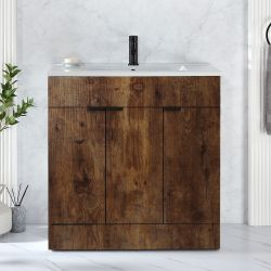 Milano Lurus - 810mm Modern Vanity Unit with Basin - Choice of Finish and Handles