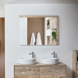 Milano Bexley - Modern Wall Hung Mirror - Choice of Size and Finish