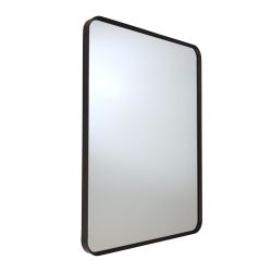 Milano Arne - Black Modern Wall Hung Mirror - 600mm x 800mm