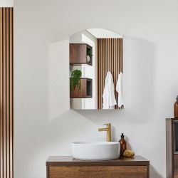 Milano Raya - Modern Mirrored Cabinet - 500mm x 750mm