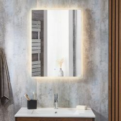 Milano Dawson - Modern Anti-Fog LED Mirror - 600mm x 800mm