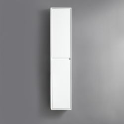 Milano Bromley - Waterproof 1500mm Tall Wall Hung Bathroom Storage Cabinet - Choice of Finish