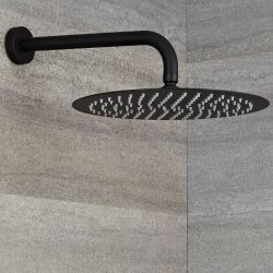 Milano Nero - Wall Mounted Shower Arm - Black