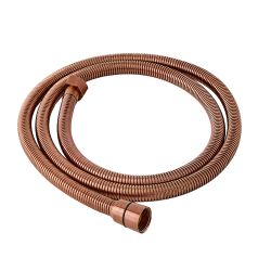 Milano - Fine Ribbed 1.75m Shower Hose - Brushed Copper