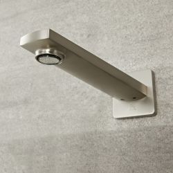 Milano Hunston - Wall Mounted Basin or Bath Spout - Brushed Nickel
