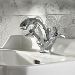 Milano Earlham - Art Deco Mono Basin Mixer Tap - Choice of Finish