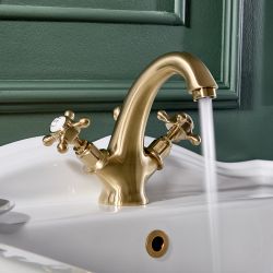 Milano Elizabeth - Traditional Crosshead Mono Basin Mixer Tap - Choice of Finish
