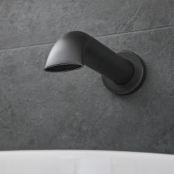 Milano Elizabeth - Traditional Wall Mounted Bath Spout - Black