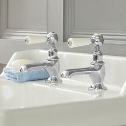 Milano Elizabeth - Traditional Lever Head  Basin Pillar Taps - Choice of Finish