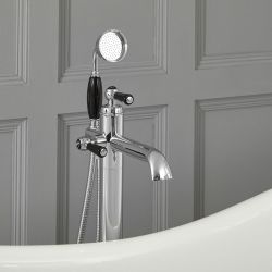 Milano Elizabeth - Traditional Freestanding Mono Bath Shower Mixer Tap with Hand Shower - Choice of Finish