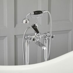 Milano Elizabeth - Traditional Freestanding Crosshead Bath Shower Mixer Tap with Hand Shower - Choice of Finish
