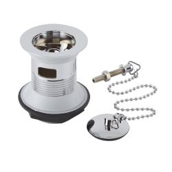 Milano Elizabeth - Traditional Slotted Basin Waste with Chain - Choice of Finish