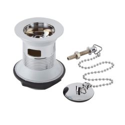 Milano Elizabeth - Traditional Slotted Basin Waste with Chain - Chrome