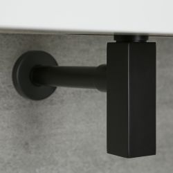 Milano Preto - Basin Bottle Trap - Black