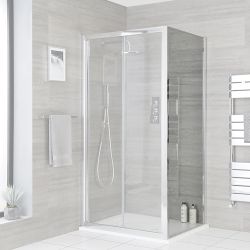 Milano Portland - Chrome Shower Side Panel - Choice of Sizes