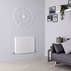 Milano Aruba - White Horizontal Designer Radiator - Choice Of Height & Width