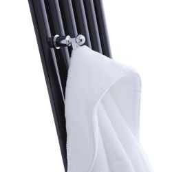 Milano Aruba - Chrome Towel Hook for Aruba Vertical Designer Radiators