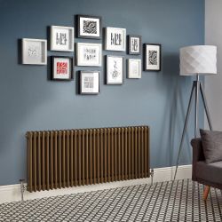 Milano Windsor - Horizontal Traditional Triple Column Radiator - Choice of Metallic Colours and Sizes