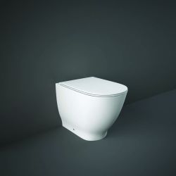 RAK Moon - Gloss White Modern Back to Wall Toilet with Soft Close Seat