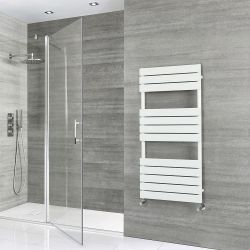 Milano Lustro - Designer Flat Panel Heated Towel Rail - Choice of Size and Finish