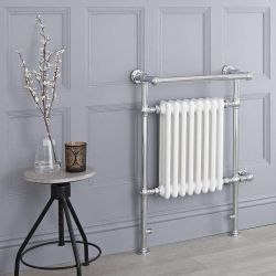 Milano Elizabeth - White Traditional Electric Heated Towel Rail - Choice of Size