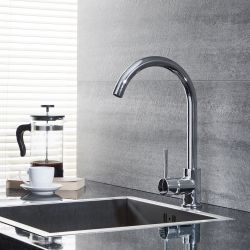 Milano - Modern Kitchen Mixer Tap with Swivel Spout - Choice of finish