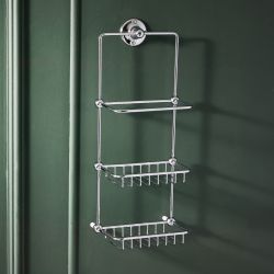 Milano Elizabeth - Traditional Wall Hung Shower Tidy - Chrome