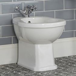 Milano Richmond - White Traditional Floor Standing Bidet - 405mm x 390mm