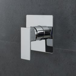 Milano Arvo - Modern Square Manual Shower Valve - One Outlet - Chrome