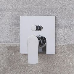 Milano Hunston - Modern Manual Shower Valve - Two Outlets - Chrome