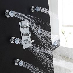 Milano Mirage - Modern Front Fix Pack of 6 Round Body Jets - Chrome
