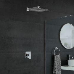 Milano Arvo - Chrome Shower with Wall Mounted Shower Head (1 Outlet)
