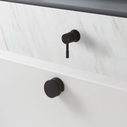 Milano - Modern One Outlet Mixer Valve with Overflow Bath Filler and Waste - Choice of Finish