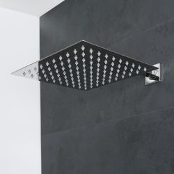 Milano Arvo - 300mm Square Ultra Thin Fixed Shower Head - Chrome