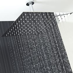 Milano Arvo - 400mm Square Ultra Thin Fixed Shower Head - Chrome