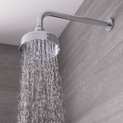 Milano Elizabeth - 155mm Traditional Apron Shower Head - Chrome