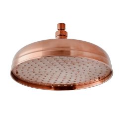 Milano Elizabeth - 300mm Traditional Apron Shower Head - Brushed Copper
