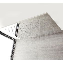 Milano Arvo - Modern Large 800mm x 500mm Shower Head - Chrome
