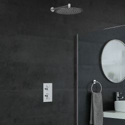 Milano Mirage - Chrome Thermostatic Shower with Wall Mounted Shower Head (1 Outlet)