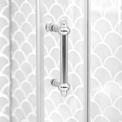 Milano Langley - Chrome Traditional Quadrant Shower Enclosure - Choice of Size