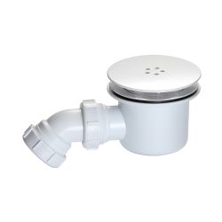 Milano Lithic - 90mm White Shower Waste