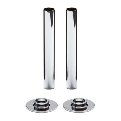 Milano - Chrome Radiator Pipe Sleeves