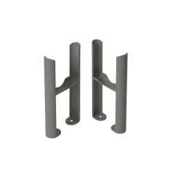 Milano Windsor - Floor-Mounting Feet for Traditional 3 Column Windsor Radiators - Choice of Grey Finishes