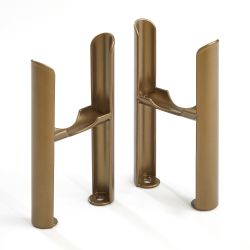 Milano Windsor - Metallic Bronze Floor-Mounting Feet for Traditional 3 Column Windsor Radiators