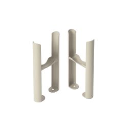 Milano Windsor - Floor-Mounting Feet for Traditional 3 Column Windsor Radiators - Choice of Neutral Finishes